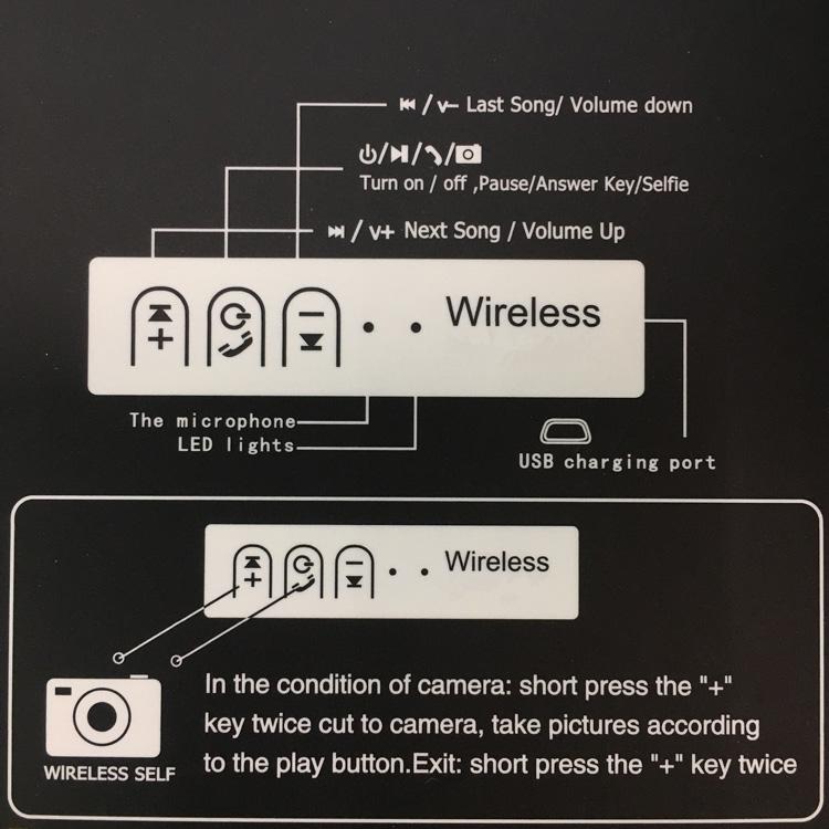 Ακουστικά Bluetooth Άθλησης Sport Headset Handsfree ST-005 Selfie Remote OEM