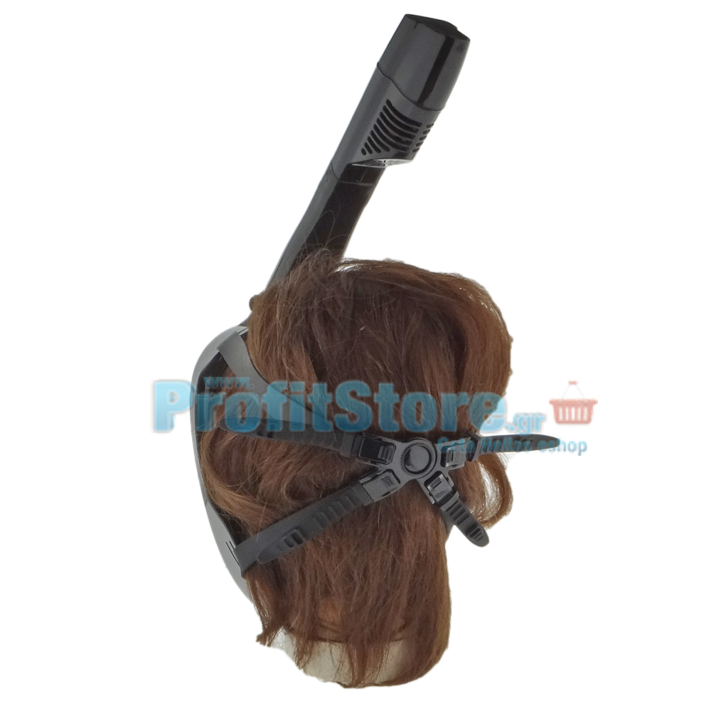 Sub Full Face Snorkel Mask Xifias 850 BLACK - Ολοπρόσωπη Μάσκα με Αναπνευστήρα και Βάση για Action Camera