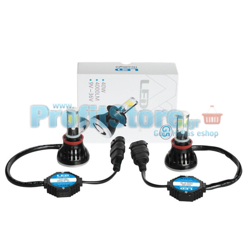 Φώτα Αυτοκινήτου CREE LED Kit H7 G5 8000LM - 6000Κ - 80W - CAN BUS