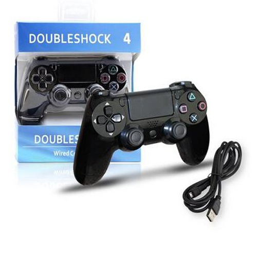 Ενσύρματο Χειριστήριο Doubleshock για PS4 Μαύρο OEM