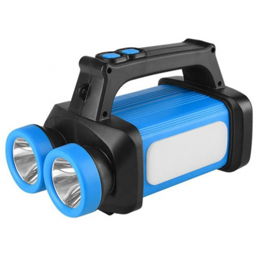 Μπλέ Διπλος Φακός Led και Φανάρι Camping 200 Lumens HX-8802A 