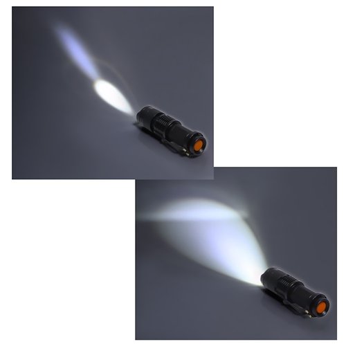 Super Mini Φακός 200 Lumens Υψηλής Φωτεινότητας CREE LED Q5 - Zoomable