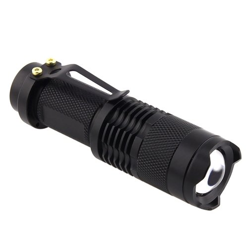 Super Mini Φακός 200 Lumens Υψηλής Φωτεινότητας CREE LED Q5 - Zoomable