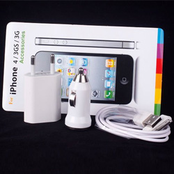 Φορτιστής Ρεύματος και Αυτοκινήτου για iPhone 3GS /4S/ 4G