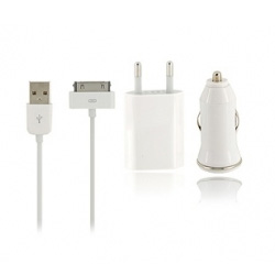 Φορτιστής Ρεύματος και Αυτοκινήτου για iPhone 3GS /4S/ 4G