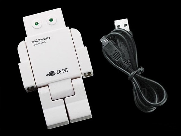 USB Hub 4 Θυρών σε Σχήμα Ρομπότ 