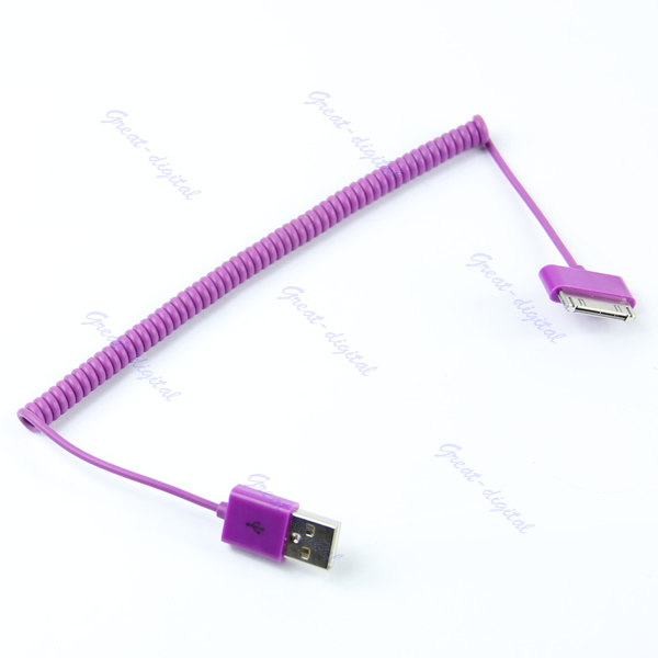 Καλώδιο Σπιράλ usb σε micro usb / iPhone 4 & 5