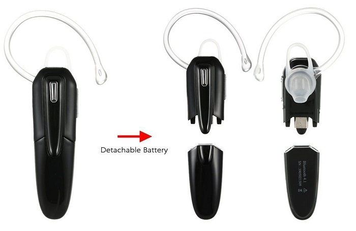Ασύρματο Bluetooth 4.1 Στέρεο Ακουστικό με 2 Αποσπώμενες Μπαταρίες Κ7
