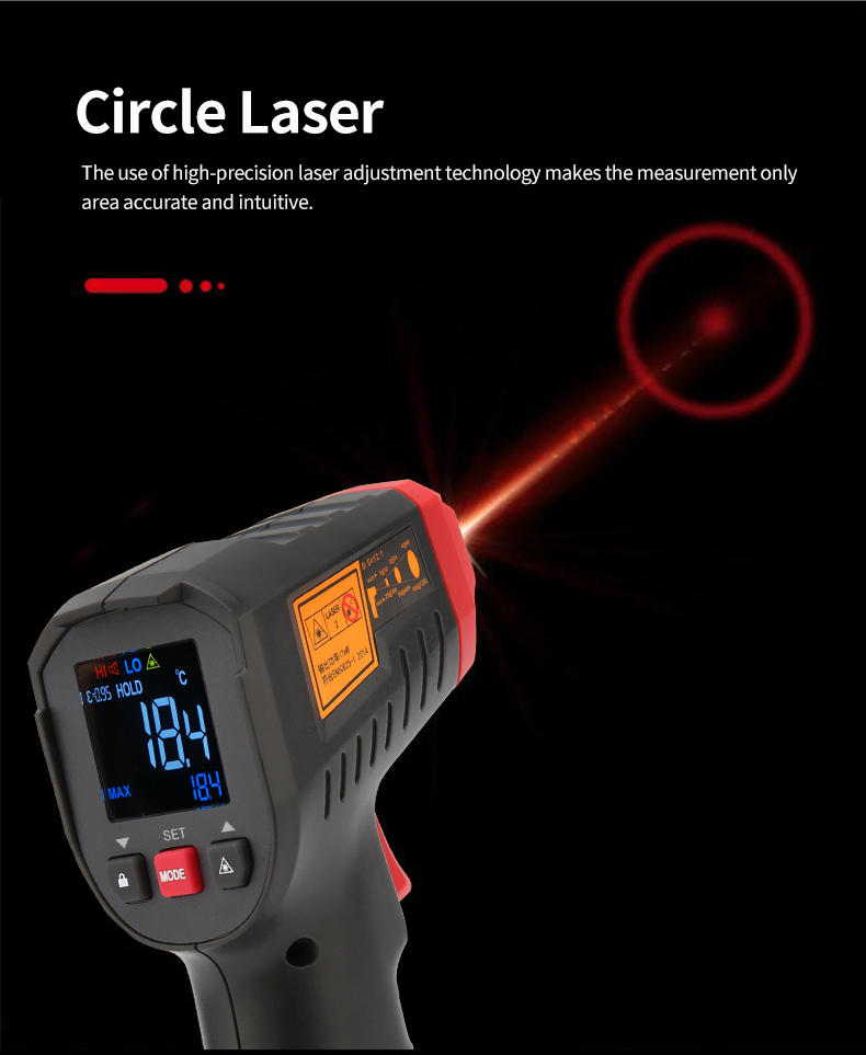 Ψηφιακό Θερμόμετρο Υπερύθρων -50℃ - 500℃ - Uni-T UT306M - Μαύρο Ψηφιακό Θερμόμετρο Υπερύθρων -50℃ - 500℃ - Uni-T UT306M - Μαύρο