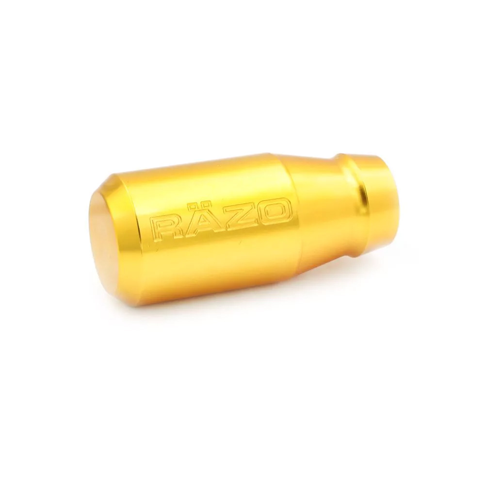 Universal Διακοσμητικό Πόμολο Λεβιέ Ταχυτήτων Αυτοκινήτου Αλουμινίου RAZO 79mm - Χρυσό Universal Διακοσμητικό Πόμολο Λεβιέ Ταχυτήτων Αυτοκινήτου Αλουμινίου RAZO 79mm - Χρυσό