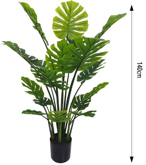 140cm Τεχνητό Διακοσμητικό Φυτό Φιλόδεντρο Σέλουμ σε Γλάστρα 140cm Τεχνητό Διακοσμητικό Φυτό Φιλόδεντρο Σέλουμ σε Γλάστρα
