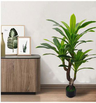 130cm Τεχνητό Διακοσμητικό Φυτό Αρωματική Δράκαινα με 2 Κορμούς σε Γλάστρα 130cm Τεχνητό Διακοσμητικό Φυτό Αρωματική Δράκαινα με 2 Κορμούς σε Γλάστρα