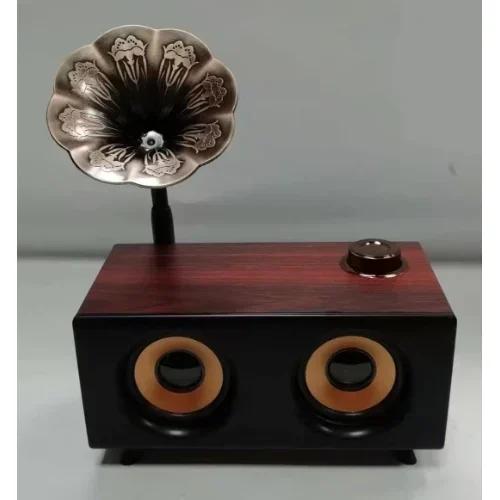 Φορητό Vintage Ρετρό Γραμμόφωνο - Ηχείο Bluetooth με Ραδιόφωνο