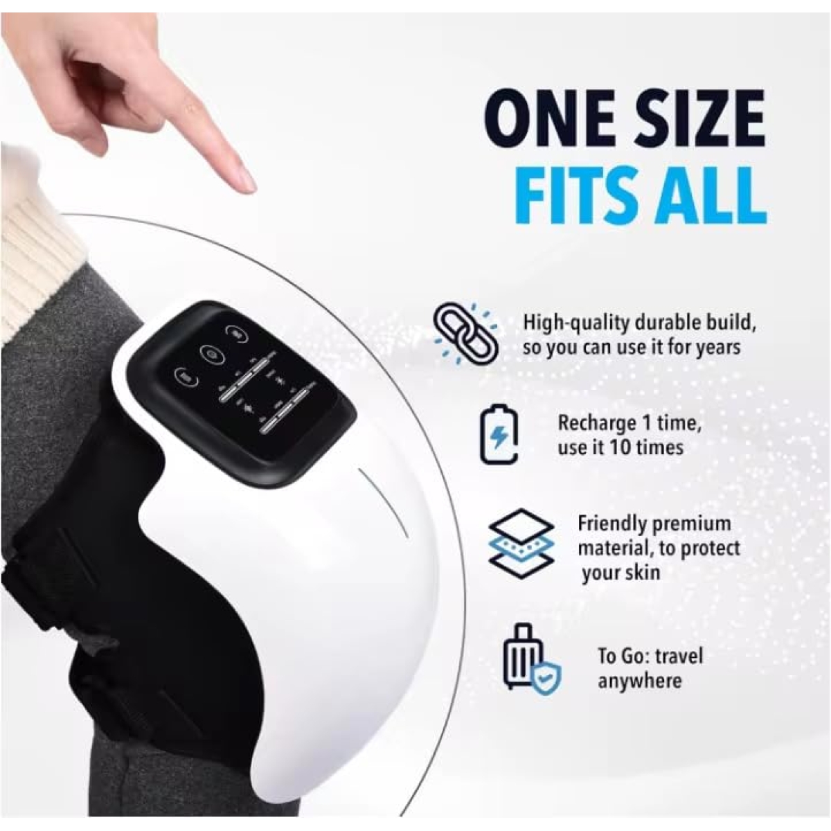 Ηλεκτρικό Μασάζ Γονάτου 3-σε-1 Με Θερμότητα, Δόνηση Και Μαγνητική Θεραπεία Ηλεκτρικό Μασάζ Γονάτου 3-σε-1 Με Θερμότητα, Δόνηση Και Μαγνητική Θεραπεία