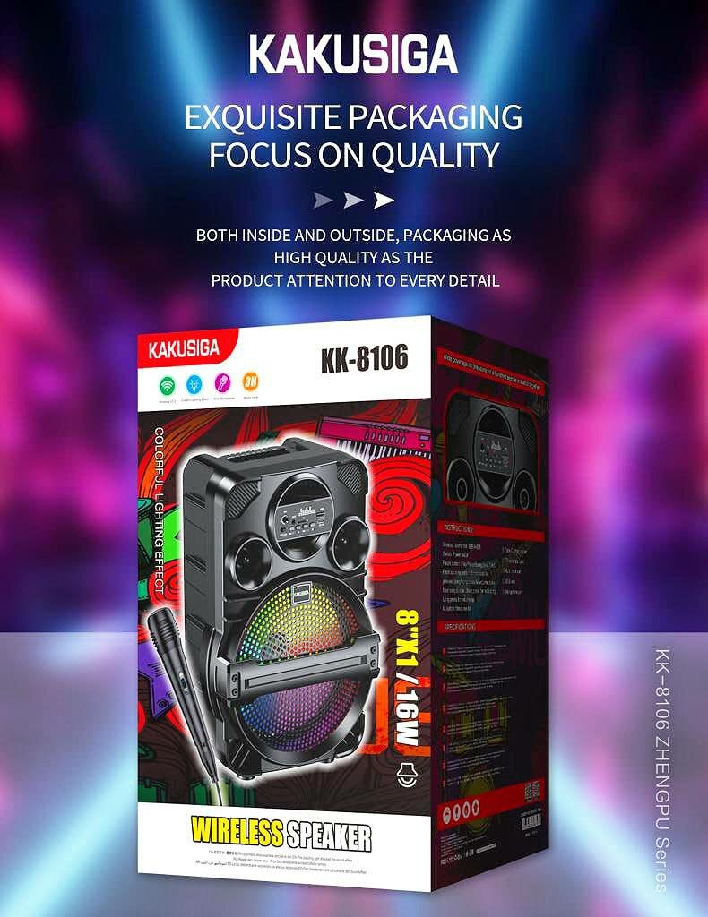 Ασύρματο Φορητό Ηχείο Bluetooth 16W με Ενσωματωμένο Μικρόφωνο και RGB Φωτισμό Ασύρματο Φορητό Ηχείο Bluetooth 16W με Ενσωματωμένο Μικρόφωνο και RGB Φωτισμό