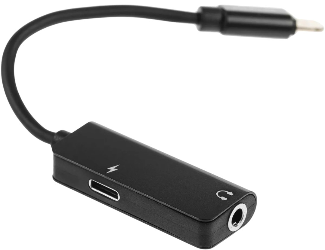 2 σε 1 Αντάπτορας Lightning σε AUX 3.5mm & Θύρα Φόρτισης Type-C - AWEI