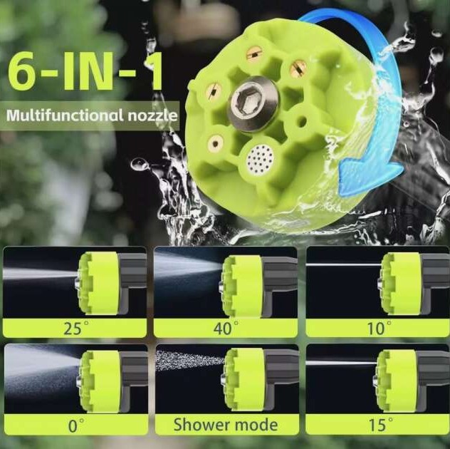 Φορητό Πιεστικό Νερού 48V με Ακροφύσιο 6 Λειτουργιών - MDHL Φορητό Πιεστικό Νερού 48V με Ακροφύσιο 6 Λειτουργιών - MDHL