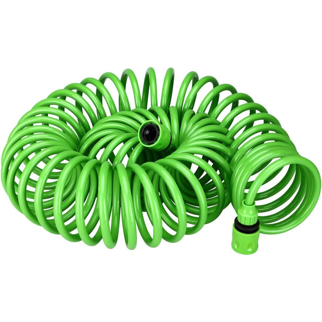 Επεκτεινόμενο Λάστιχο Κήπου Σπιράλ με Πιστόλι 7 Ρυθμίσεων 7.5m Επεκτεινόμενο Λάστιχο Κήπου Σπιράλ με Πιστόλι 7 Ρυθμίσεων 7.5m