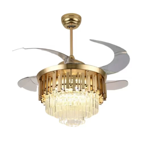 Κρυστάλλινος Πολυέλαιος με Αθόρυβο Ανεμιστήρα Οροφής 42″, LED Ρυθμιζόμενος Φωτισμός, Τηλεχειριστήριο και Ρυθμιζόμενη Ταχύτητα 72w Χρυσό Λευκό Κρυστάλλινος Πολυέλαιος με Αθόρυβο Ανεμιστήρα Οροφής 42″, LED Ρυθμιζόμενος Φωτισμός, Τηλεχειριστήριο και Ρυθμιζόμενη Ταχύτητα 72w Χρυσό Λευκό