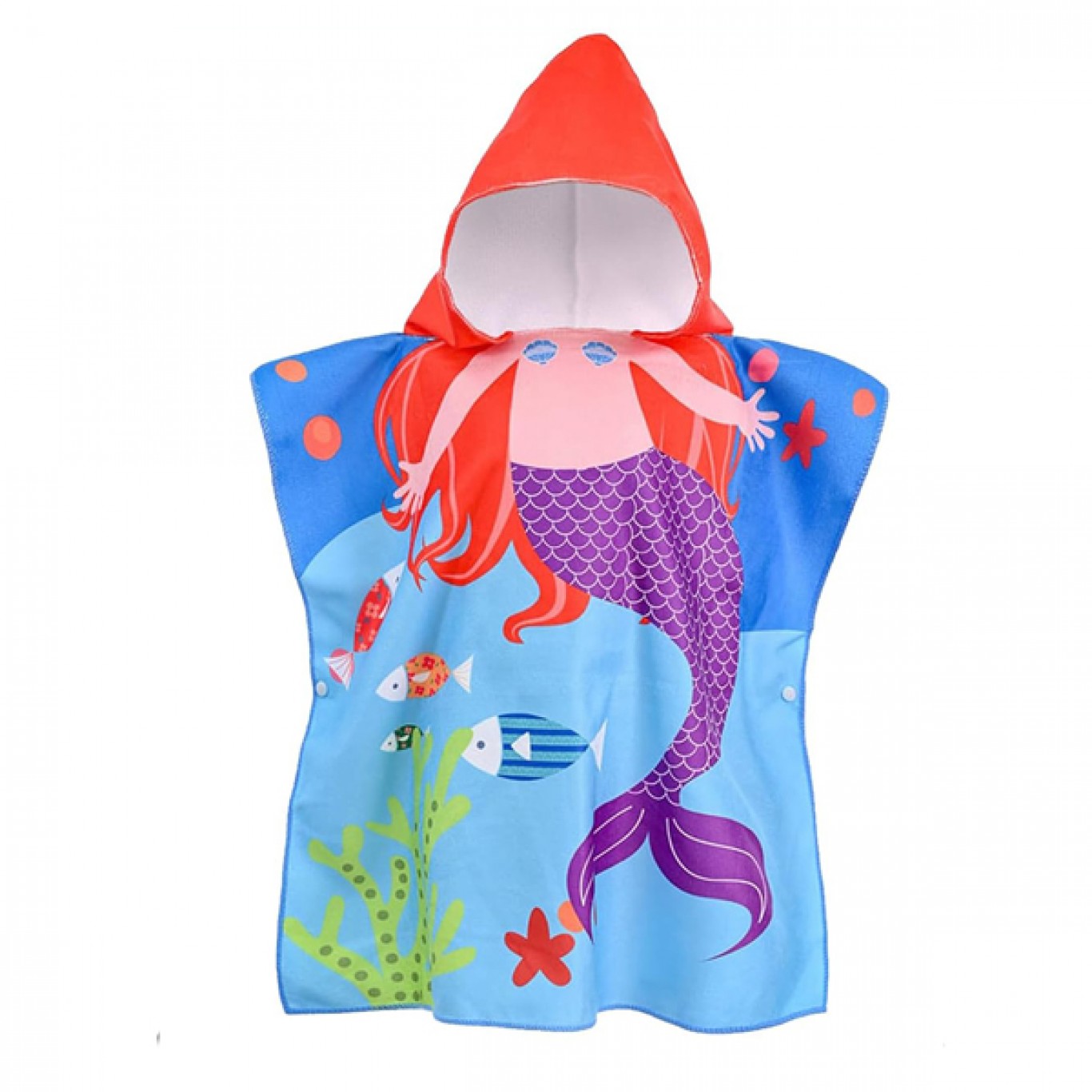 Πετσέτα Θαλάσσης Πόντσο με Κουκούλα 0-8 ετών 60 x 60cm Πετσέτα Θαλάσσης Πόντσο με Κουκούλα 0-8 ετών 60 x 60cm