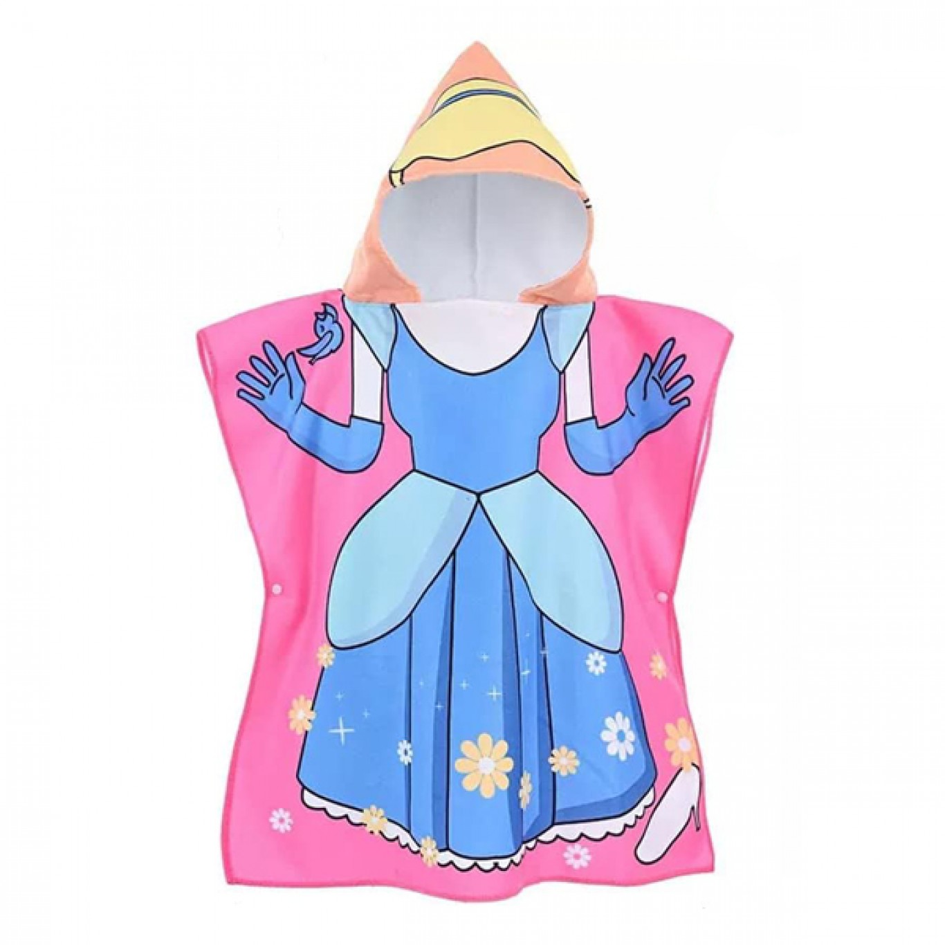 Πετσέτα Θαλάσσης Πόντσο με Κουκούλα 0-8 ετών 60 x 60cm Πετσέτα Θαλάσσης Πόντσο με Κουκούλα 0-8 ετών 60 x 60cm