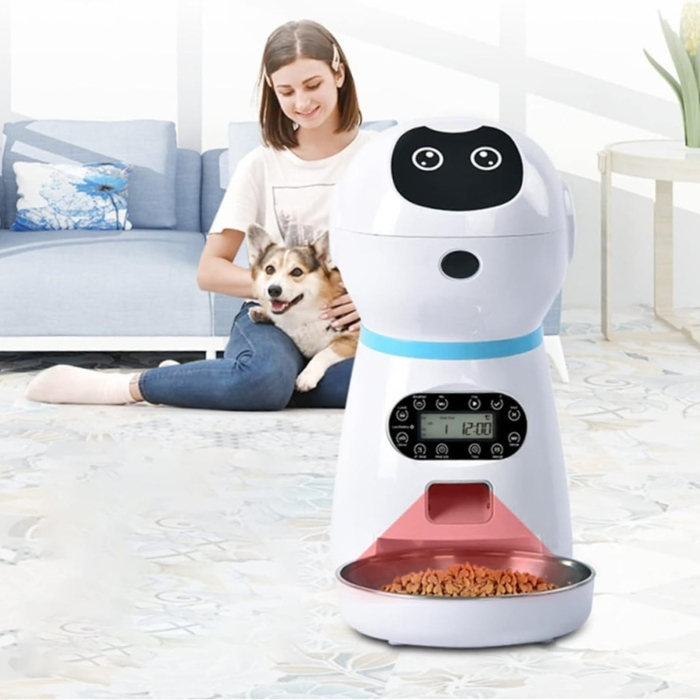 Αυτόματη Ταΐστρα για Σκύλους & Γάτες 3.5L με Οθόνη & Φωνητική Ειδοποίηση Αυτόματη Ταΐστρα για Σκύλους & Γάτες 3.5L με Οθόνη & Φωνητική Ειδοποίηση