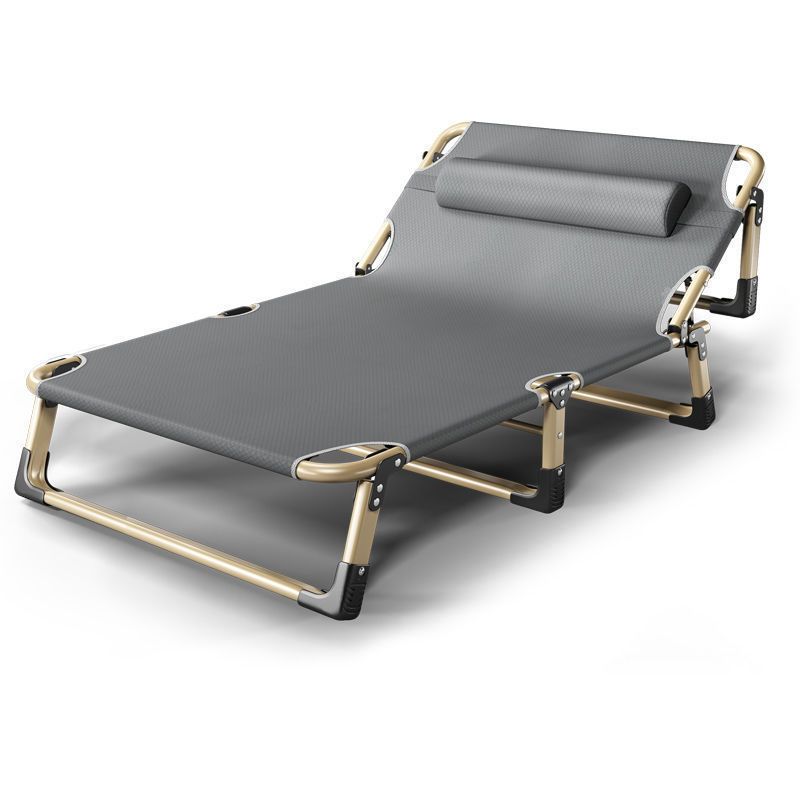 Πτυσσόμενη Μεταλλική Ξαπλώστρα - Κρεβάτι με Μαξιλάρι, Ενισχυμένο Ύφασμα και Ρυθμιζόμενη Πλάτη έως 120kg Πτυσσόμενη Μεταλλική Ξαπλώστρα - Κρεβάτι με Μαξιλάρι, Ενισχυμένο Ύφασμα και Ρυθμιζόμενη Πλάτη έως 120kg