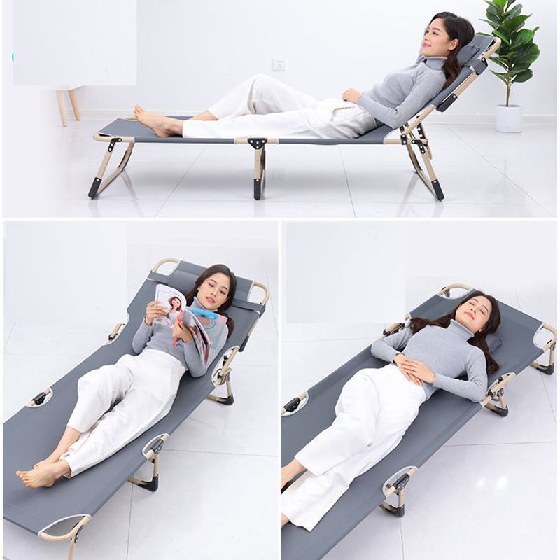 Πτυσσόμενη Μεταλλική Ξαπλώστρα - Κρεβάτι με Μαξιλάρι, Ενισχυμένο Ύφασμα και Ρυθμιζόμενη Πλάτη έως 120kg Πτυσσόμενη Μεταλλική Ξαπλώστρα - Κρεβάτι με Μαξιλάρι, Ενισχυμένο Ύφασμα και Ρυθμιζόμενη Πλάτη έως 120kg