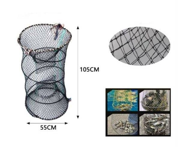 Παγίδα για Ψάρια – Κιούρτος 105x55cm Στρογγυλή Πτυσσόμενη για Ψάρια, Καραβίδες, Καβούρια Παγίδα για Ψάρια – Κιούρτος 105x55cm Στρογγυλή Πτυσσόμενη για Ψάρια, Καραβίδες, Καβούρια