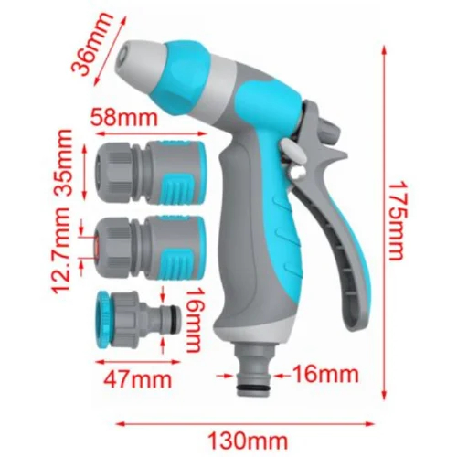 Σετ Εξαρτημάτων Ποτίσματος με Ρυθμιζόμενο Εκτοξευτήρα Σετ Εξαρτημάτων Ποτίσματος με Ρυθμιζόμενο Εκτοξευτήρα