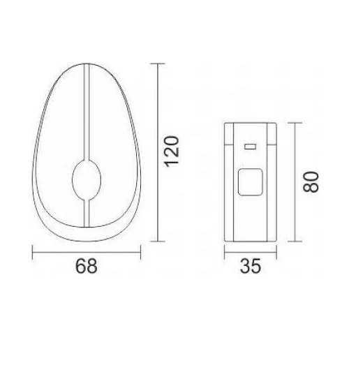 Ασύρματο Κουδούνι Πόρτας με 36 Μελωδίες - Wookee Ασύρματο Κουδούνι Πόρτας με 36 Μελωδίες - Wookee