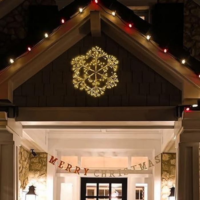 Χριστουγεννιάτικο Διακοσμητικό Χιονονιφάδα με 192 LED 50cm Χριστουγεννιάτικο Διακοσμητικό Χιονονιφάδα με 192 LED 50cm