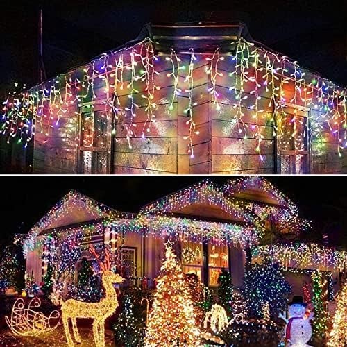 Πολύχρωμα Χριστουγεννιάτικα Λαμπάκια Βροχή 400 LED 5,9 x 1m Πολύχρωμα Χριστουγεννιάτικα Λαμπάκια Βροχή 400 LED 5,9 x 1m