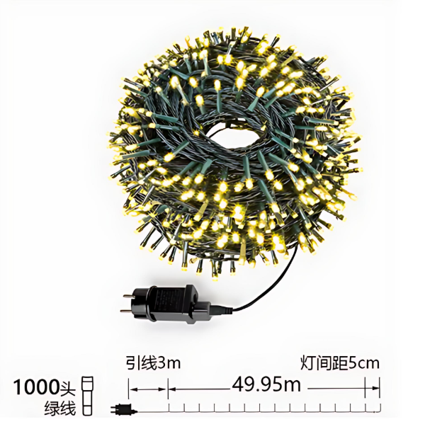 Χριστουγεννιάτικα Λαμπάκια 1000 LED Θερμού Φωτισμού 50m – Φωτάκια Εσωτερικού και Εξωτερικού Χώρου Χριστουγεννιάτικα Λαμπάκια 1000 LED Θερμού Φωτισμού 50m – Φωτάκια Εσωτερικού και Εξωτερικού Χώρου