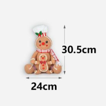 Χριστουγεννιάτικη Κούκλα Gingerbread Σεφ 24×30.5cm Χριστουγεννιάτικη Κούκλα Gingerbread Σεφ 24×30.5cm