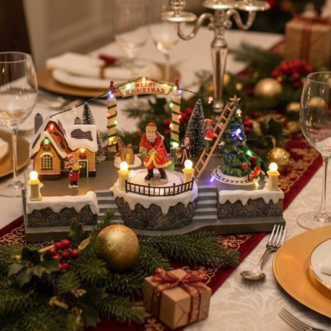 Χριστουγεννιάτικο Φωτιζόμενο Χωριό με Άγιο Βασίλη & Κίνηση Χριστουγεννιάτικο Φωτιζόμενο Χωριό με Άγιο Βασίλη & Κίνηση