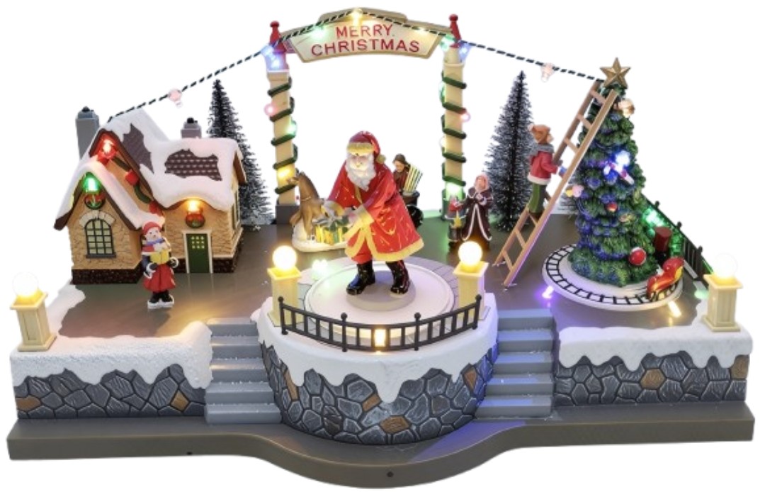 Χριστουγεννιάτικο Φωτιζόμενο Χωριό με Άγιο Βασίλη & Κίνηση Χριστουγεννιάτικο Φωτιζόμενο Χωριό με Άγιο Βασίλη & Κίνηση