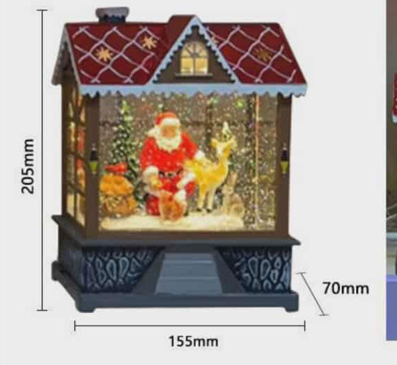 Χριστουγεννιάτικο Μαγικό Σπιτάκι με Φωτισμό LED και Κίνηση Χιονιού 20.5cm Χριστουγεννιάτικο Μαγικό Σπιτάκι με Φωτισμό LED και Κίνηση Χιονιού 20.5cm