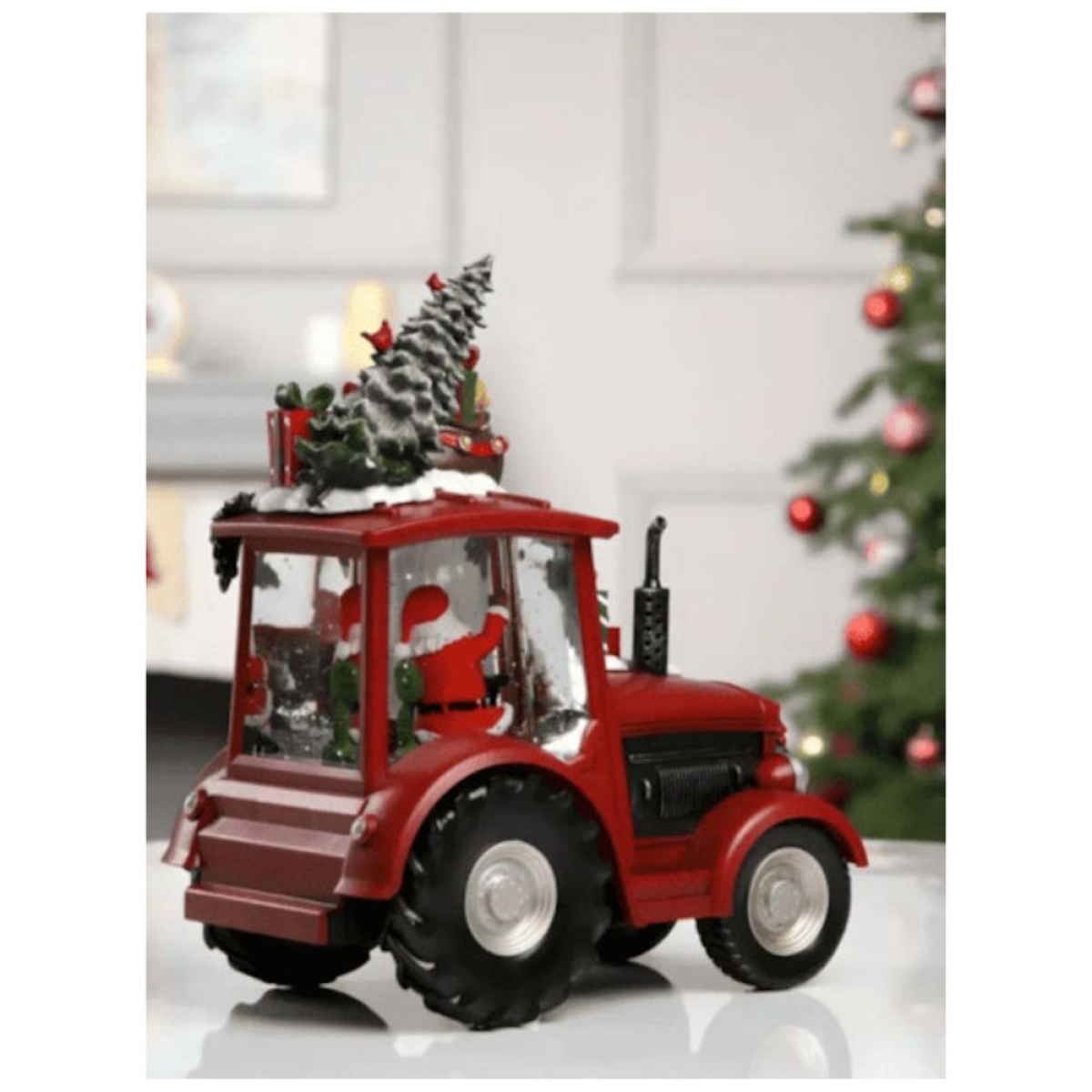 Χριστουγεννιάτικο Διακοσμητικό Φωτιζόμενο Τρακτέρ με Μουσική και Εφέ Ασημόσκονης 21x25cm Χριστουγεννιάτικο Διακοσμητικό Φωτιζόμενο Τρακτέρ με Μουσική και Εφέ Ασημόσκονης 21x25cm