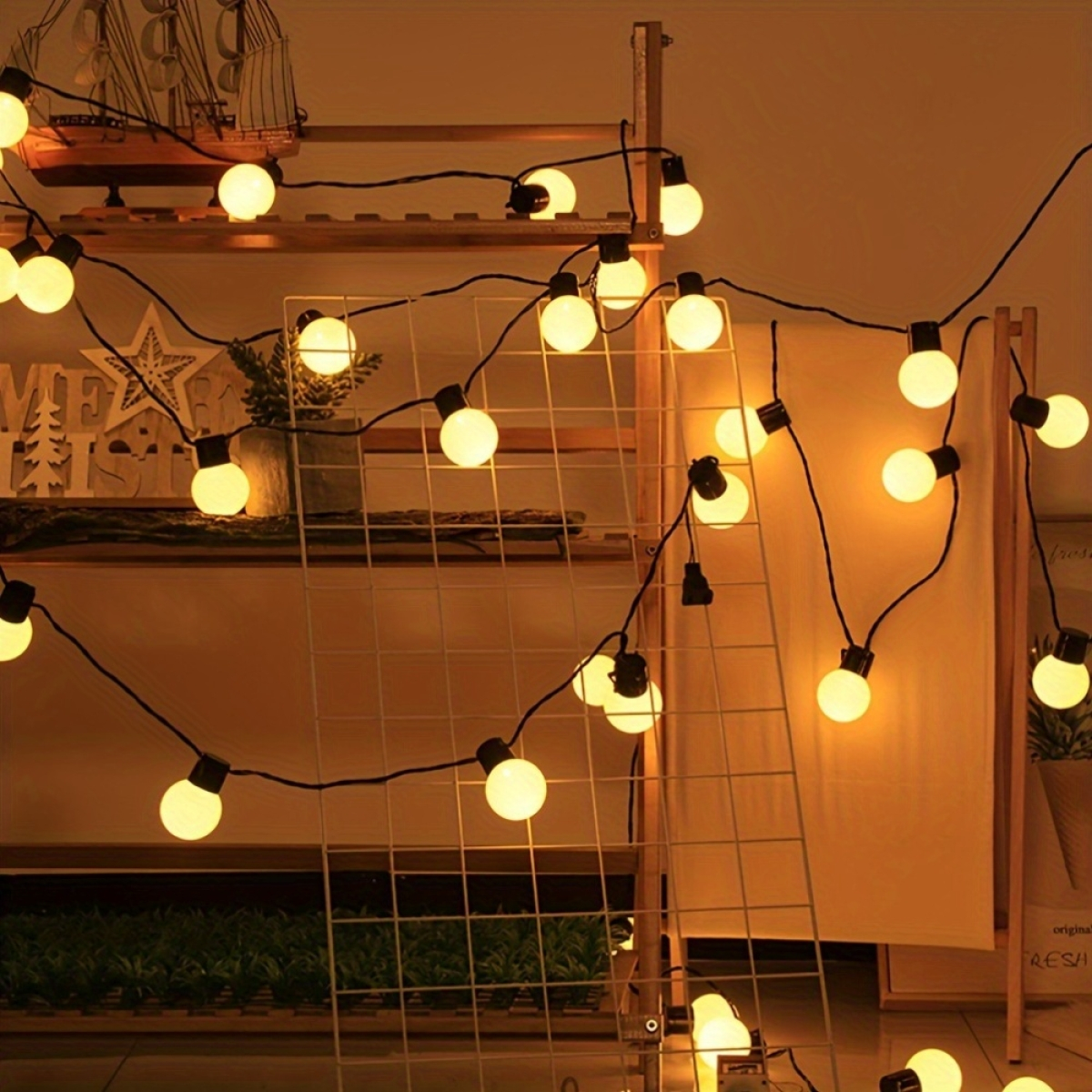 5m Διακοσμητική Γιρλάντα με 20 LED Μπάλες Θερμού Λευκού Φωτισμού 5m Διακοσμητική Γιρλάντα με 20 LED Μπάλες Θερμού Λευκού Φωτισμού