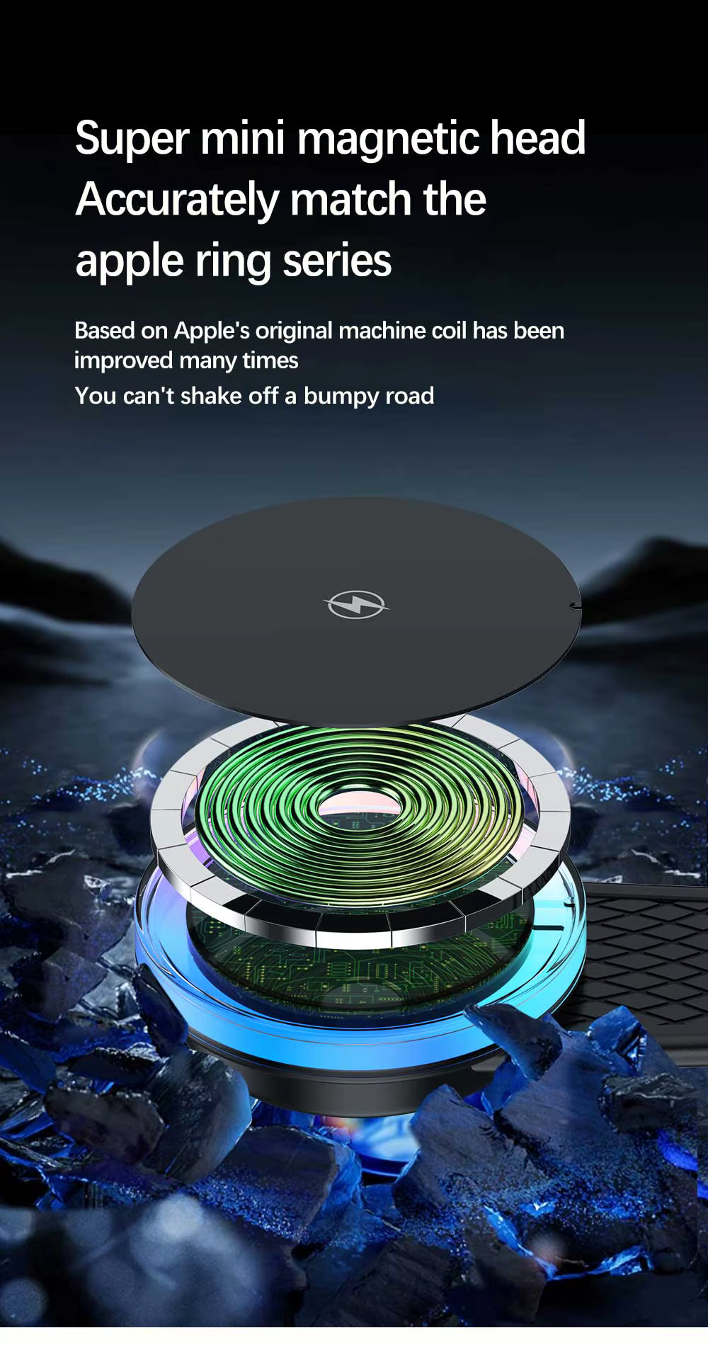 Μαγνητική Βάση Κινητού με Ασύρματη Φόρτιση για Αυτοκίνητο 15W - Remax Μαγνητική Βάση Κινητού με Ασύρματη Φόρτιση για Αυτοκίνητο 15W - Remax