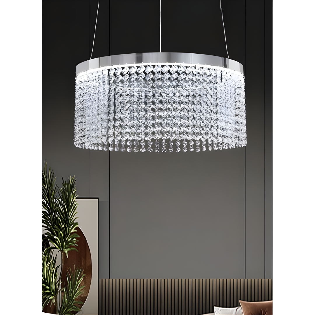 Κρεμαστός Πολυέλαιος με Κρύσταλλα LED 35W 2800LM - 50x120cm - Universo Κρεμαστός Πολυέλαιος με Κρύσταλλα LED 35W 2800LM - 50x120cm - Universo
