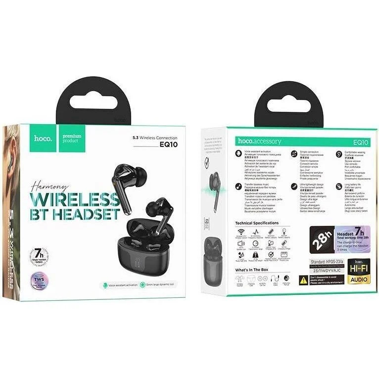 Hoco In-ear Bluetooth TWS Ακουστικά με Θήκη Φόρτισης Μαύρο Hoco In-ear Bluetooth TWS Ακουστικά με Θήκη Φόρτισης Μαύρο