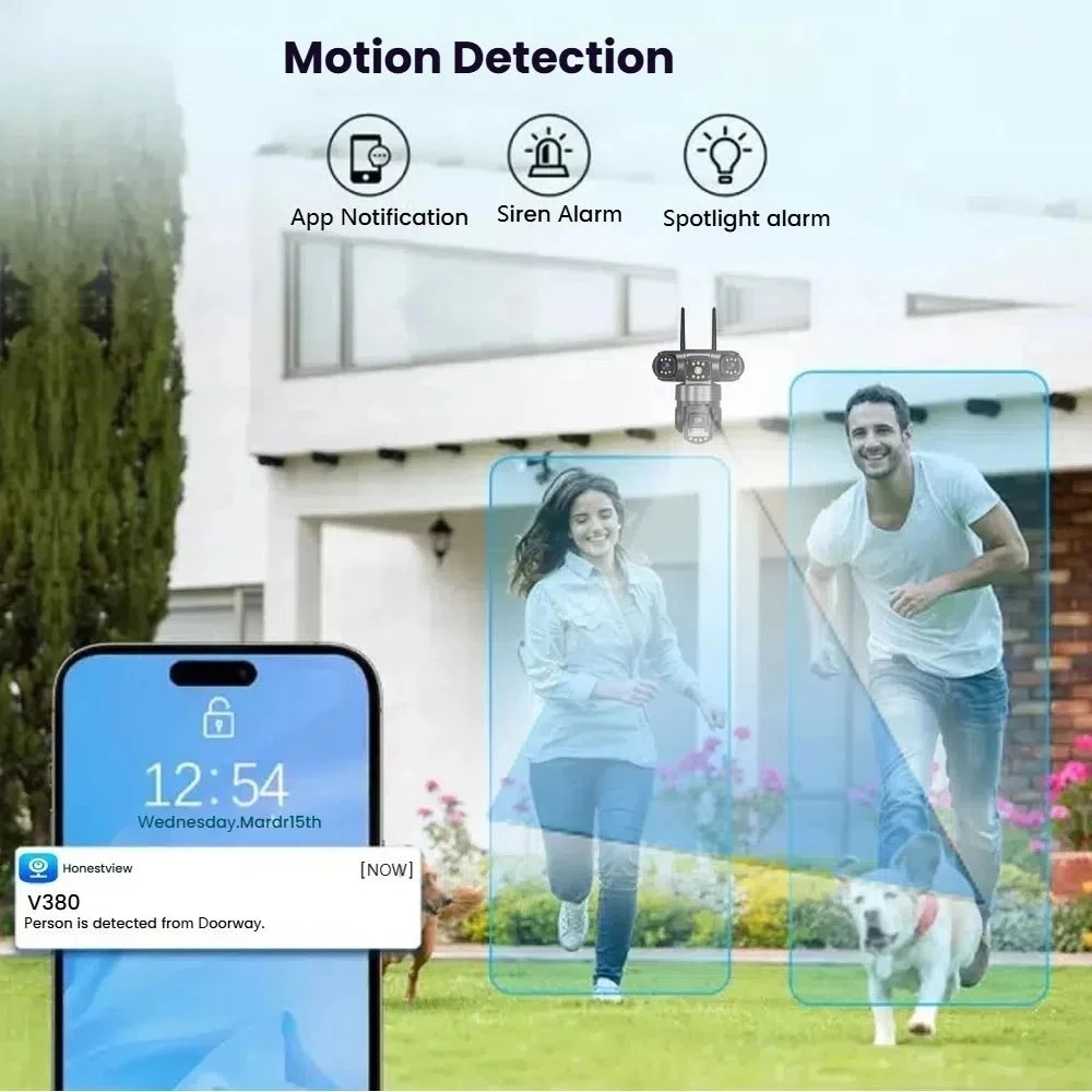 Andowl WiFi PTZ IP Κάμερα Ασφαλείας 8K με Τριπλό Φακό και Νυχτερινή Όραση Andowl WiFi PTZ IP Κάμερα Ασφαλείας 8K με Τριπλό Φακό και Νυχτερινή Όραση