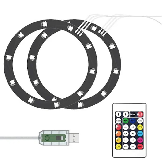 Φωτιστικό RGB iPega με Τηλεχειριστήριο – Πολύχρωμος Φωτισμός για Gaming και Διακόσμηση Φωτιστικό RGB iPega με Τηλεχειριστήριο – Πολύχρωμος Φωτισμός για Gaming και Διακόσμηση