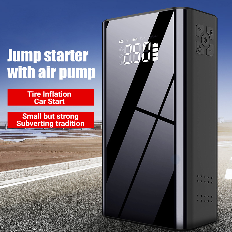 Φορητός Εκκινητής Αυτοκινήτου με Αεροσυμπιεστή 150PSI 800A 12V με Οθόνη LED και Φακό σε Θήκη Μεταφοράς Φορητός Εκκινητής Αυτοκινήτου με Αεροσυμπιεστή 150PSI 800A 12V με Οθόνη LED και Φακό σε Θήκη Μεταφοράς
