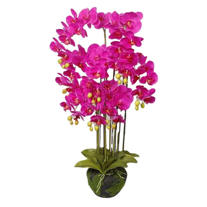 Τεχνητή Ροζ Ορχιδέα 110cm Διακοσμητική για Εσωτερικό Χώρο Τεχνητή Ροζ Ορχιδέα 110cm Διακοσμητική για Εσωτερικό Χώρο