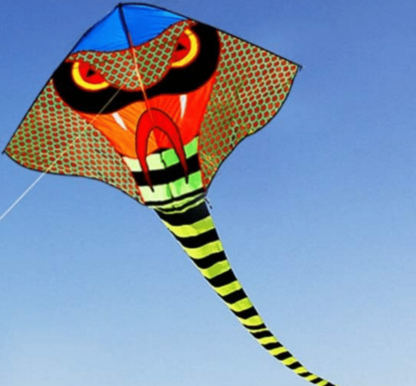 Αναδιπλούμενος Χαρταετός Κόμπρα με Ουρά 190×230 εκ. Αναδιπλούμενος Χαρταετός Κόμπρα με Ουρά 190×230 εκ.