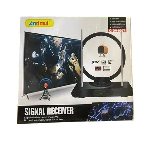 Andowl Εσωτερική Κεραία TV DVB-T/T2 με Τροφοδοτικό – Ισχυρή Λήψη & Εύκολη Εγκατάσταση Andowl Εσωτερική Κεραία TV DVB-T/T2 με Τροφοδοτικό – Ισχυρή Λήψη & Εύκολη Εγκατάσταση