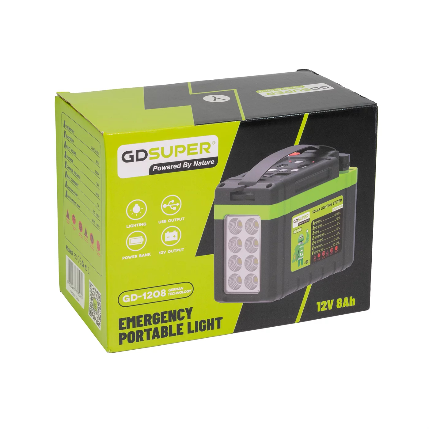 Ηλιακό Φωτιστικό Σύστημα GDSUPER 12V 8Ah – Emergency Portable Light Ηλιακό Φωτιστικό Σύστημα GDSUPER 12V 8Ah – Emergency Portable Light